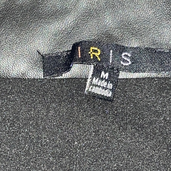 NWT Black Faux Leather Iris Bodysuit - Picture 5 of 12